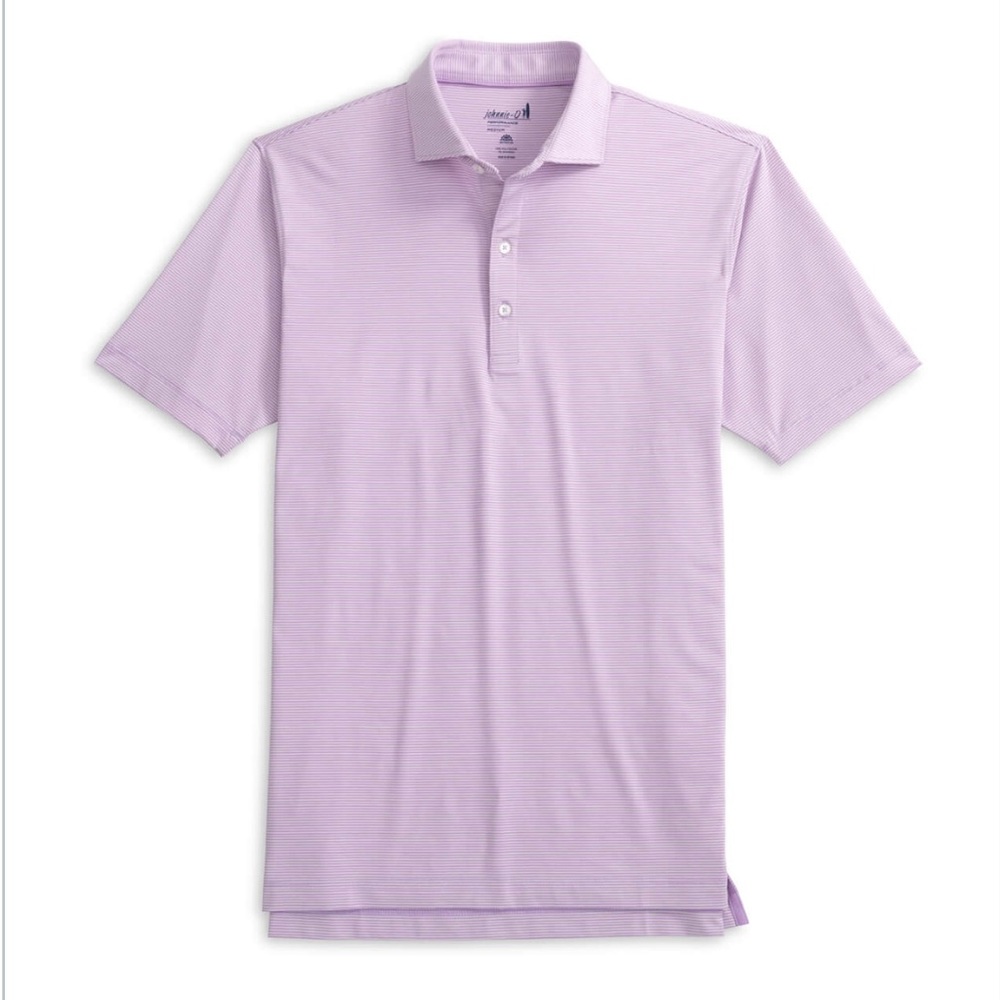 XL Men’s Johnnie-O Men's Voodoo Lyndon Striped Polo Purple Stripes